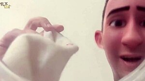 Grown Up Kickboxer Enjoys Fat Juicy Cock Alone At Home