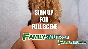 Oh No, Sneaky Stepsis Allie Addison Caught Fucking in the Shower During Her Day Off!