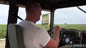 Exploring hidden desires in a quiet corner with new gay friends at night