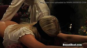 Hey, new slave's arrival means a harsh whipping start for this Czech teen babe.