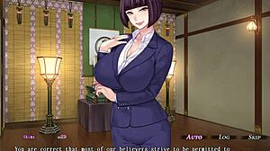 Cult leader gets a blowjob in hentai anime episode one