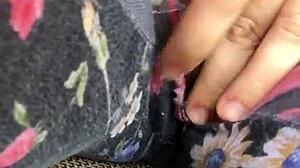 Teasing tight pussy until it squirts hard