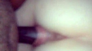 Bbc fucks white girl pussy and creampies her?