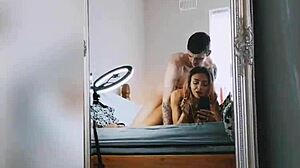 Thotiana94 gets bent over and fucked doggystyle hard by her couple