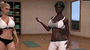 Divlja kurva fistuje sa velikim igračkama u sobi za ludilo!