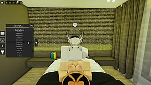 Cute Robloxian Witch Meets Stranger In Group Setting