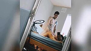 Thotiana94 gets bent over and fucked doggystyle hard by her couple