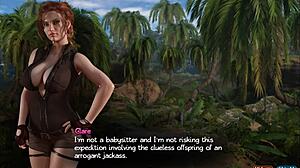 Young redhead amateur with big ass tries anal first time