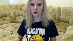 Cute Latvian Teen Julia Strips on Avidcams Web Chat