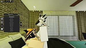 Cute Robloxian Witch Meets Stranger In Group Setting