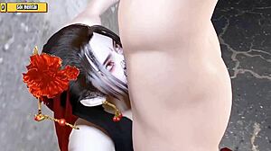 헨타이 3D 메두사 퀸이 격렬하게 타고 깊게 목구멍 빨아들이는 야생 액션