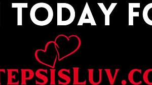 Oskyldig stepsyster Zerella Skies kämpar med killar. Cody Carter kliver in för tabu POV action.