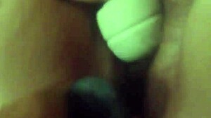 Husband captures his wife's intense squirting masturbation session