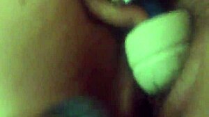 Husband captures his wife's intense squirting masturbation session