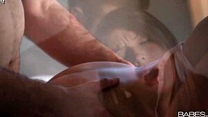 Sally Charles and her lover masturbate on Babes.com.