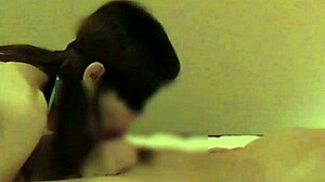 home made video of beautiful woman in chinese dress giving handjob and blowjob to friend until ejaculation