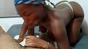 Jhodez1 deepthroats big cock with ass in air.