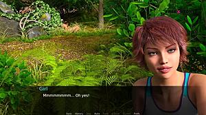 Audrey And John Watch Couple's Sex In 3D Game, She Gives Him Handjob At Dusklight Manor