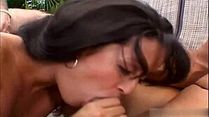 Big tits brunette bent over for doggystyle pussyfucking!