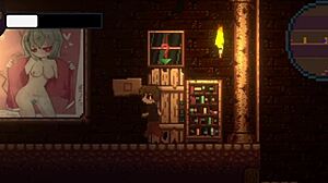 Exploring the drain mansion in this anime game