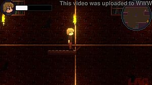 Exploring the drain mansion in this anime game