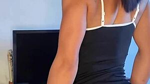 Tattooed Brunette Pornstar Solo Reality Show