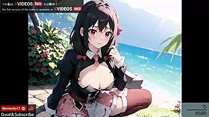 Uncensored Japanese hentai music video featuring yunyun 210 ai cgs