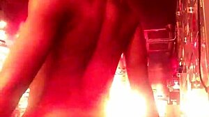 Ebonysweets Webcam Striptease with Ripped Clothes