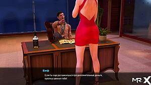 She FLIRTS with boss in fashion business at work