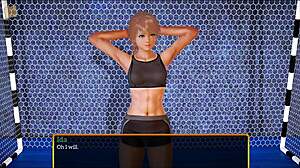 blonde teen plays game in family series