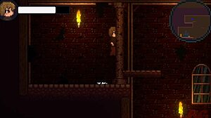 Exploring the drain mansion in this anime game