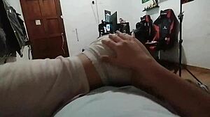 Latina Teen 18+ Masturbating And Sucking Dick In Pov