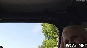 cutie in nature exposes her pussy for rough fucking contest. 😈