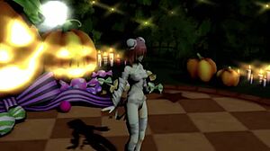 Happy Halloween dance with Ibaraken Kasen in MMD