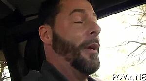 cutie in nature exposes her pussy for rough fucking contest. 😈