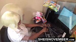 Big Booty Dropping Down Hard in Intense Session