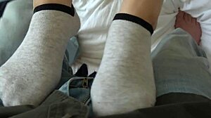 Fuck that fat slutty Latina pussy till she squirts hard with foot fetish action