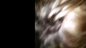 He cums on the BBW's massive tits during webcam