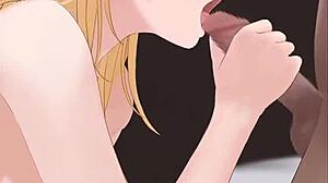 Hent Cute Blonde Oral Animation