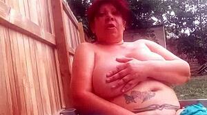 Feeling the intense pleasure as big tits bounce during amateur pussy fucking