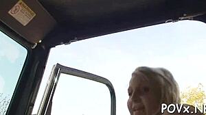 cutie in nature exposes her pussy for rough fucking contest. 😈