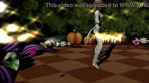 Happy Halloween dance with Ibaraken Kasen in MMD