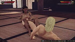 rien vs brittany in a fierce naked fighter 3d showdown