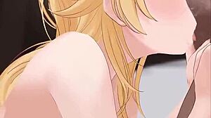 Hent Cute Blonde Oral Animation