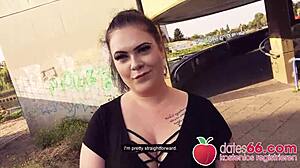 hot highway action with anastasiaxxx cheered by honking cars full scene