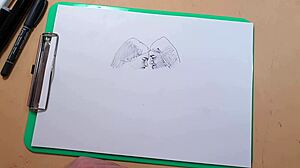 I sketched two beautiful sexy girls quickly with my ballpoint pen for fun.