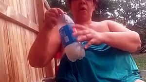 Feeling the intense pleasure as big tits bounce during amateur pussy fucking