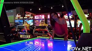 the bare teen beauties are getting rough in this pov porn scene