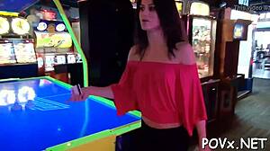 the bare teen beauties are getting rough in this pov porn scene