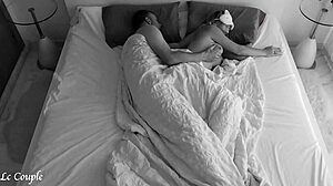 Романтическая ночь секса записана на скрытую камеру - огромный камшот в рот жене!